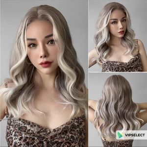 Synthetic Lace Front- Blonde Ombré- 20 inch- Loose wave